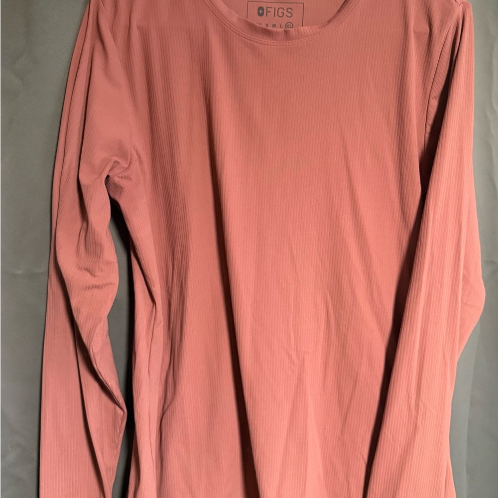 Figs long sleeve ribbed under scrub
